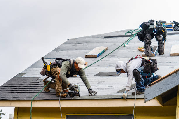 Professional Gutter Installation technician working in Eagle Lake, WI